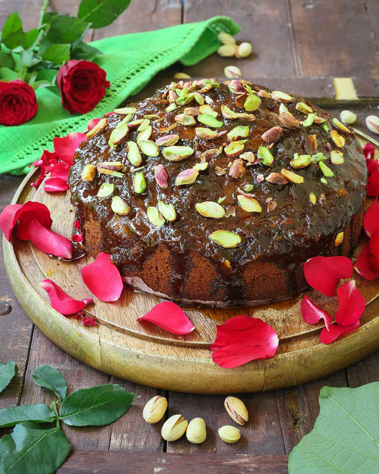 Gulkand cake